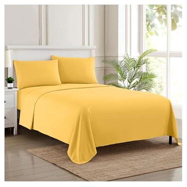 Sweet Home Collection 1800 Thread Count Sheet Set Soft Egyptian Quality Brushed Microfiber Sheets Luxury Bedding Set with Flat Sheet Fitted Sheet 2 Pillow Cases