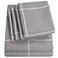 Sweet Home Collection King Size Bed Sheets 6 Piece 1500 Supreme Collection Fine Brushed Microfiber Deep Pocket King Sheet Set Bedding 2 Extra Pillow Cases Great Value King Window Pane Gray