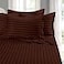 Elegant Comfort Best Softest Coziest 6Piece Sheet Sets 1500 Premier Hotel Quality Luxurious Wrinkle Resistant 6Piece Damask Stripe Bed Sheet Set Full Chocolate Brown