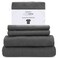Posh Home Jersey Knit Sheet Set 4Piece TShirt Breathable Soft Cotton Jersey Sheets Queen Size Includes Flat Fitted Sheet 2 Pillowcases Grey