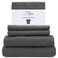 Posh Home Jersey Knit Sheet Set 4Piece TShirt Breathable Soft Cotton Jersey Sheets Queen Size Includes Flat Fitted Sheet 2 Pillowcases Grey