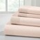 Modern Threads 4 Piece Microfiber Sheet Set Soft Cooling Bed Sheets with Crochet Lace Deep Pocket Wrinkle Free Breathable Hotel Luxury Bedding Blush Pink Full