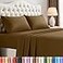 Utopia Bedding King Size Sheet Set 4 Piece Bed Sheets Soft and Breathable Microfiber Includes 1 Fitted Sheet 1 Flat Sheet and 2 Pillowcases Oeko Tex Mocha