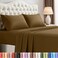 Utopia Bedding King Size Sheet Set 4 Piece Bed Sheets Soft and Breathable Microfiber Includes 1 Fitted Sheet 1 Flat Sheet and 2 Pillowcases Oeko Tex Mocha