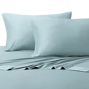 Royal Hotel Bedding Silky Soft Viscose from Bamboo and Cotton Blend Sheet Set 100 Luxury Blend 60 Viscose Made from Bamboo and 40 Cotton Bed Sheets Top Split King Size Blue