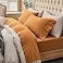 PURE ERA Jersey Knit 4pc Bed Sheet Set 100 TShirt Heather Cotton Super Soft Comfy Breathable Fits Mattress Up to 20 Extra Deep Pocket Solid Burnt Orange Cal King