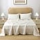 S VICTORY SYMBOL 100 Organic French Linen Sheets SetNatural Linen Bed SheetsUltra Soft Stone Washed Flax Linen Sheet SetCreamyWhiteQueen