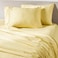 PeachSkinSheets Cooling Bed Sheets for Hot Sleepers UltraSoft Breathable Peachskin Performance Fabric MoistureWicking Deep Pocket Sheet Set OekoTEX Queen Size Buttercream Yellow