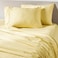 PeachSkinSheets Cooling Bed Sheets for Hot Sleepers UltraSoft Breathable Peachskin Performance Fabric MoistureWicking Deep Pocket Sheet Set OekoTEX Queen Size Buttercream Yellow