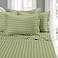 Elegant Comfort Best Softest Coziest 6Piece Sheet Sets 1500 Premier Hotel Quality Luxurious Wrinkle Resistant 6Piece Damask Stripe Bed Sheet Set Queen SageGreen
