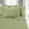 Elegant Comfort Best Softest Coziest 6Piece Sheet Sets 1500 Premier Hotel Quality Luxurious Wrinkle Resistant 6Piece Damask Stripe Bed Sheet Set Queen SageGreen