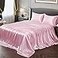 Vonty Satin Sheets Full Size Silky Soft Satin Bed Sheets Pink Sheet Set 1 Deep Pocket Fitted Sheet 1 Flat Sheet 2 Pillowcases