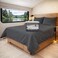 MyGiza Sheets Short Queen Sheets for RV Cotton 4 Piece Set 60 x 75 Up to 15 Deep Pocket Dark Gray
