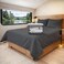 MyGiza Sheets Short Queen Sheets for RV Cotton 4 Piece Set 60 x 75 Up to 15 Deep Pocket Dark Gray