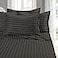 Elegant Comfort Softest and Coziest 4Piece Sheet Set 1500 Premium Hotel Quality Microfiber Luxurious Wrinkle Resistant 4Piece Damask Stripe Bed Sheet Set Twin XL Grey
