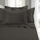 Elegant Comfort Softest and Coziest 4Piece Sheet Set 1500 Premium Hotel Quality Microfiber Luxurious Wrinkle Resistant 4Piece Damask Stripe Bed Sheet Set Twin XL Grey