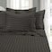 Elegant Comfort Softest and Coziest 4Piece Sheet Set 1500 Premium Hotel Quality Microfiber Luxurious Wrinkle Resistant 4Piece Damask Stripe Bed Sheet Set Twin XL Grey