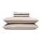 Cozy Earth Luxury Bed Sheet Set 100 Viscose from Bamboo Fabric UltraSoft Breathable Fits Regular Deep Pocket Mattresses up to 20 4 Pieces California King Sheet Set Driftwood