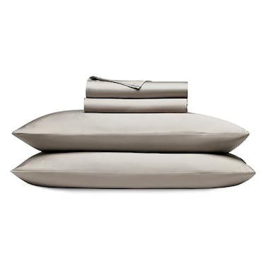 Cozy Earth Luxury Bed Sheet Set 100 Viscose from Bamboo Fabric UltraSoft Breathable Fits Regular Deep Pocket Mattresses up to 20 4 Pieces Full Sheet Set Dove Grey