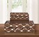 Elegant Comfort Luxury Softest and Coziest 6Piece Bed Sheet Set Wrinkle Resistant Milano Trellis Pattern1500 Thread Count Egyptian Quality Microfiber Bedding Set Queen Chocolate Brown
