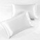 Pure Bedding Satin Sheets King 4Piece White Hotel Luxury Silky Bed Sheets Extra Soft 1800 Microfiber Sheet Set Wrinkle Fade Stain Resistant Deep Pocket Fitted Sheet Flat Sheet Pillow Cases