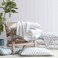 Nautica Twin Size Sheet Set Crisp Cotton Percale Bedding with Matching Pillowcase Lightweight Breathable Bed Sheets Deep Pocket College Dorm Room Essentials Whitewood Sail Blue