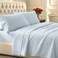California Design Den Soft 100 Cotton Sheets Queen Size Set 400 TC Good Housekeeping Award Winner Smooth Sateen Finish with Deep Pockets Cozy and Durable Cotton Bedding Set Cape Stripe Blue