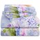 YIYEA Queen Sheet Set Luxury 1800TC Hotel Quality Double Brushed Microfiber Floral Bed Sheets for Queen Size Bed Extra Soft Deep Pocket Shrinkage and Fade Resistant 4PC Queen