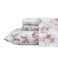Laura Ashley Full Size Sheet Set Crisp Lightweight Cotton Percale Bedding with Fitted Sheet and Pillowcases Floral Room Decor Deep Pocket College Dorm Room Essentials Ashfield Pink