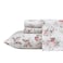 Laura Ashley Full Size Sheet Set Crisp Lightweight Cotton Percale Bedding with Fitted Sheet and Pillowcases Floral Room Decor Deep Pocket College Dorm Room Essentials Ashfield Pink