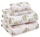 RUVANTI 100 Cotton Percale Sheets Full Size Crisp Cooling Bed Sheets for Hot Sleepers Deep Pocket 16 Soft Breathable Durable HotelStyle 4 Piece Set Floral Bliss