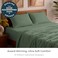 Mellanni Full Sheets Set 4 PC Iconic Collection Bedding Hotel Luxury Extra Soft Cooling Bed Sheets Wrinkle Fade Stain Resistant Full Sage