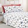 Elegant Comfort Luxury Soft Bed Sheets Holiday Pattern 1500 Premium Hotel Quality Microfiber Softness Wrinkle and Fade Resistant 6Piece Bedding Set Full Bungalow