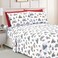Elegant Comfort Luxury Soft Bed Sheets Holiday Pattern 1500 Premium Hotel Quality Microfiber Softness Wrinkle and Fade Resistant 6Piece Bedding Set Full Bungalow