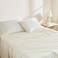 Linen Closet 100 Organic Cotton Queen Sheets Set 4 Pieces Fresh Ivory Percale Bed Sheets Pillowcases Set Up To 16 Deep Pocket Fitted Sheet Cooling Crisp Breathable For Hot Sleepers