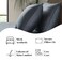 LB Luxury Bamboo Market Luxury Bamboo Market Queen Size Bed Sheet Set 100 Viscose Made from Bamboo Organically Grown Ultra Soft Cooling Sheets for Hot Sleepers 17 Deep Pocket Charcoal Grey