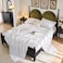 SONORO KATE 100 French Pure Linen Sheets Breathable and Durable Linen Queen Size Sheets AntiTear Linen Bed Sheets Machine Washable 16 Inch Deep Pocket 4 Piece White Queen