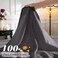 SONORO KATE 100 French Pure Linen Sheets Breathable and Durable Linen Queen Size Sheets AntiTear Linen Bed Sheets Machine Washable 16 Inch Deep Pocket 4 Piece Dark Grey Queen