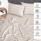 RUVANTI 100 Cotton Percale Sheets Full Size Crisp Cooling Bed Sheets for Hot Sleepers Deep Pocket 16 Soft Breathable Durable HotelStyle 4 Piece Set Brown Stripes