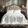 Bedsure White Satin Sheets Queen Size 4 Piece Silky Bedsheets with 15 Inches Deep Pocket Fitted Bedsheet1 Flat Sheet 2 Satin Pillowcases Good for Hair Skin Queen White