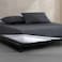Calvin Klein Queen Size Sheets Set Naturally Soft CottonBlend Melange Jersey Bedding Bed Sheets with Matching Pillowcases Fitted Sheet Modern Cotton Gunmetal Grey