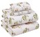 RUVANTI 100 Cotton Percale Sheets California King Size Crisp Cooling Bed Sheets for Hot Sleepers Deep Pocket 14 Soft Breathable Durable HotelStyle 4 Piece Set Floral Bliss
