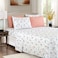 Elegant Comfort Softest and Coziest 6Piece Sheet Set 1500 Premium Hotel Quality Microfiber Deep Pocket Wrinkle Resistant 6Piece Floral Bed Sheet Set Full Celia Pink