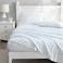 Laura Ashley Twin Size Sheet Set Crisp Lightweight Cotton Percale Bedding with Fitted Sheet and Pillowcase Floral Room Decor Deep Pocket College Dorm Room Essentials Victoria Blue