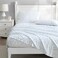 Laura Ashley Twin XL Size Sheet Set Crisp Cotton Percale Bedding with Ruffle Pillowcase Fully Elastic Deep Pocket Fitted Sheet Floral Room Decor Breathable AllSeason Comfort Victoria Blue