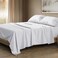 THREAD SPREAD 100 Egyptian Cotton Sheets Queen Size Luxury 1500 Series Queen Sheet Set Egyptian Cotton 4 PC White Silky Soft Sateen Weave Cooling Breathable 17 Deep Pocket Bed Set