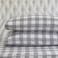Elegant Comfort Ultra Soft 4Piece 100 Turkish Cotton Flannel Sheet Set Buffalo Check Plaid Flannel Sheets Warm and Cozy Premium Quality Deep Pocket Fitted Sheet Full Gray