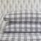 Elegant Comfort Ultra Soft 4Piece 100 Turkish Cotton Flannel Sheet Set Buffalo Check Plaid Flannel Sheets Warm and Cozy Premium Quality Deep Pocket Fitted Sheet Full Gray