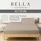 BC BELLA COTERIE Bella Coterie Luxury Bamboo Viscose 34 Split Top King Size Sheet Set 1 Fitted Sheet for Sleep Number Adjustable Beds 100 Organically Grown Cooling Soft 18 Deep Pocket Dune
