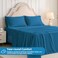 Swiftify Queen Sheet Set 4 Pieces Hotel Luxury Soft Microfiber Queen Bed Sheets Set Up to 16 Deep Pockets OekoTex Sheets with Elastic Breathable Wrinkle Free Peacock BlueQueen